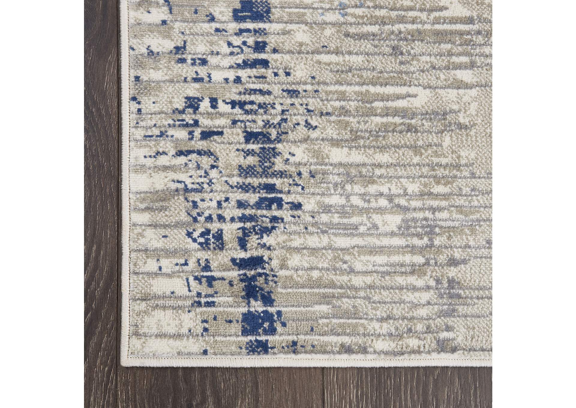Melrose Lorenzo Gray-Blue Area Rug,Home Dynamix