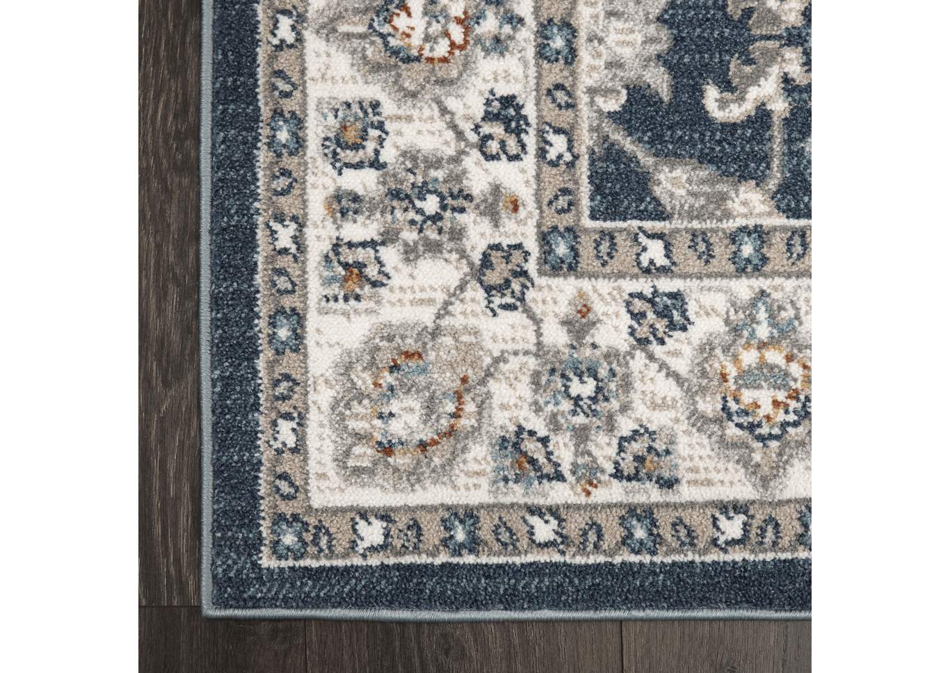 Riviera Amaya Blue-Ivory Area Rug,Home Dynamix