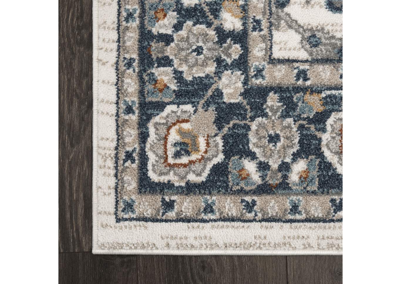 Riviera Gabriel Ivory-Blue Area Rug,Home Dynamix