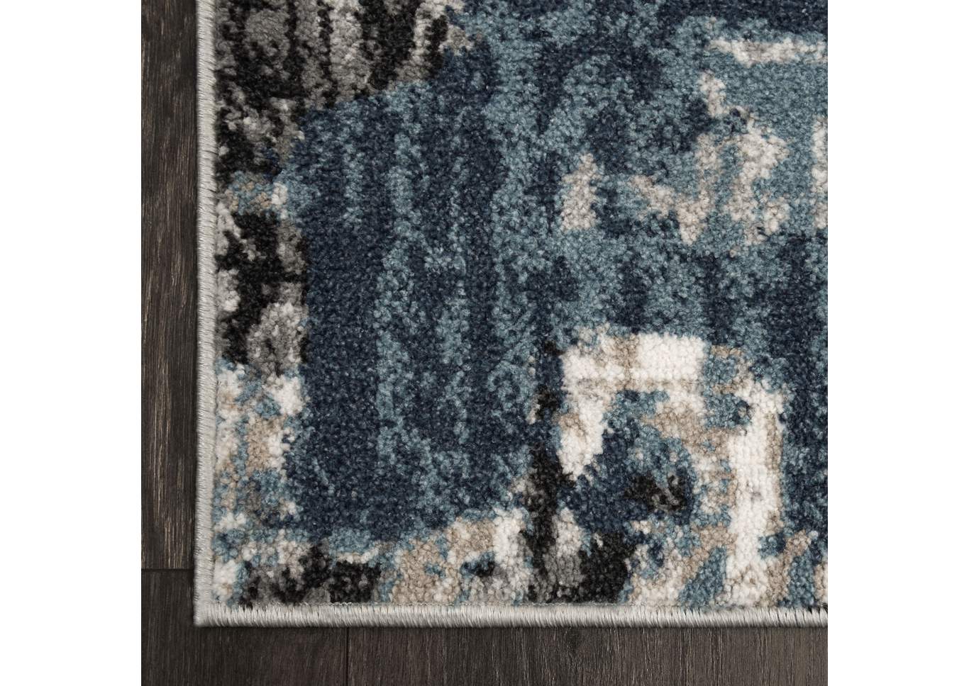 Riviera Alvarado Gray-Blue Area Rug,Home Dynamix