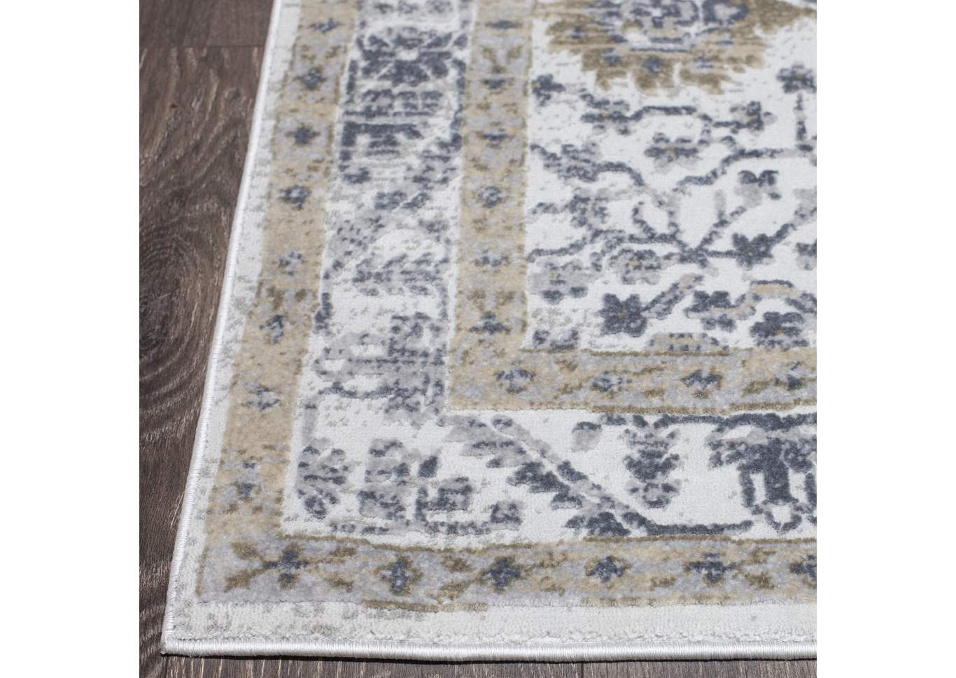Kenmare Celeste Gray-Yellow Area Rug,Home Dynamix