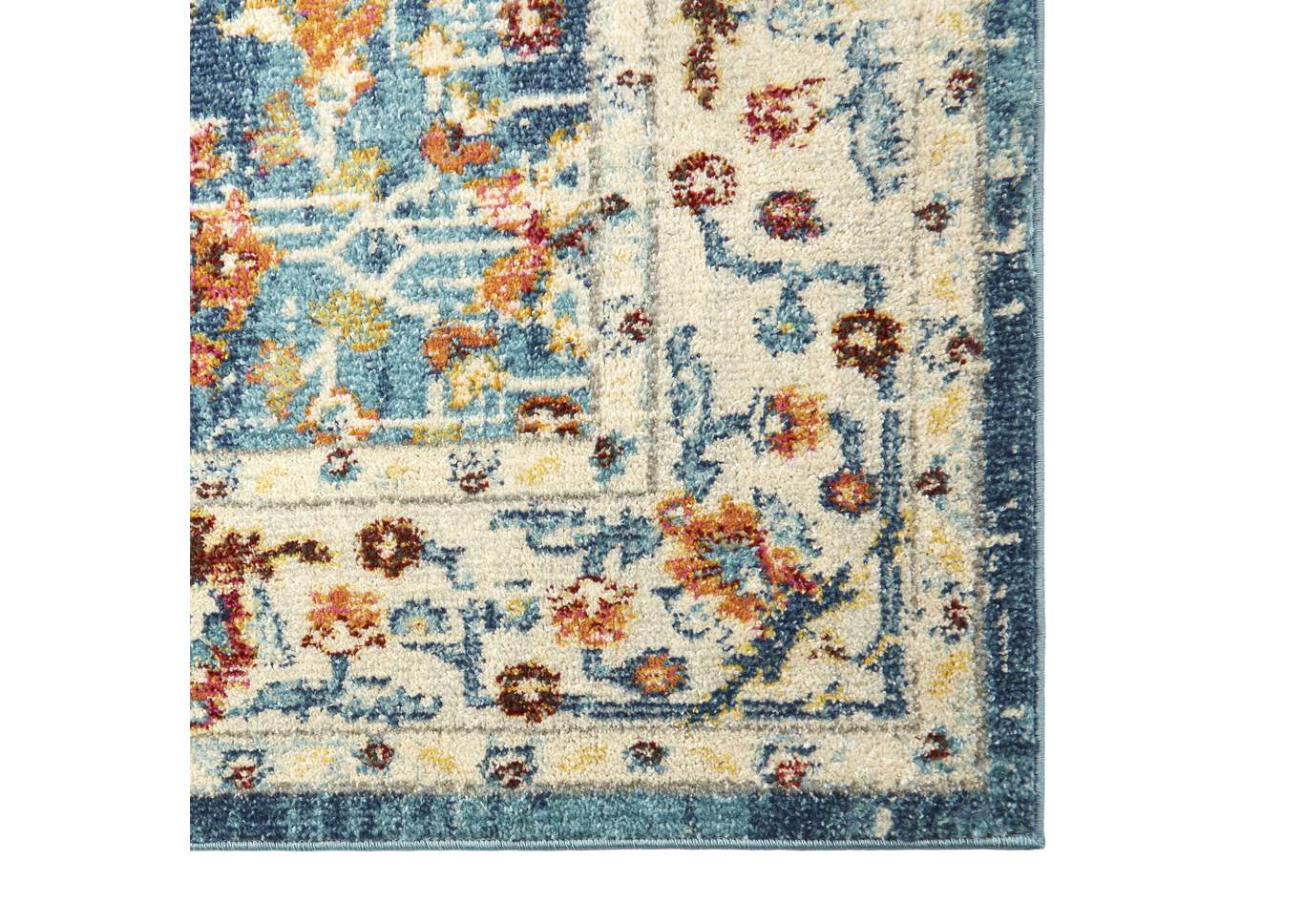 Bella Amelia Blue-Ivory Area Rug,Home Dynamix