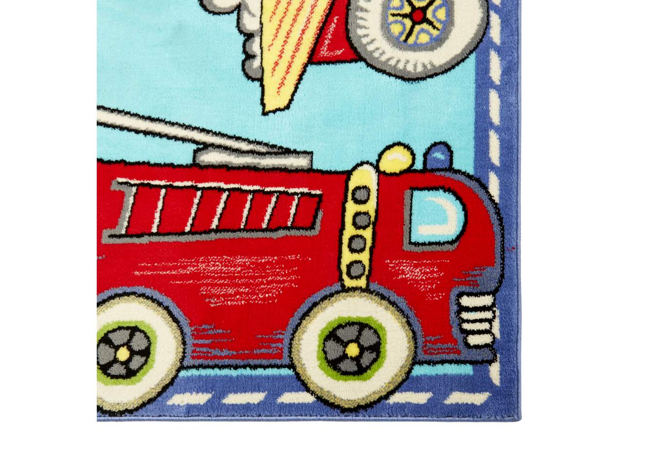 Playground Cars and Trucks Blue Area Rug,Home Dynamix