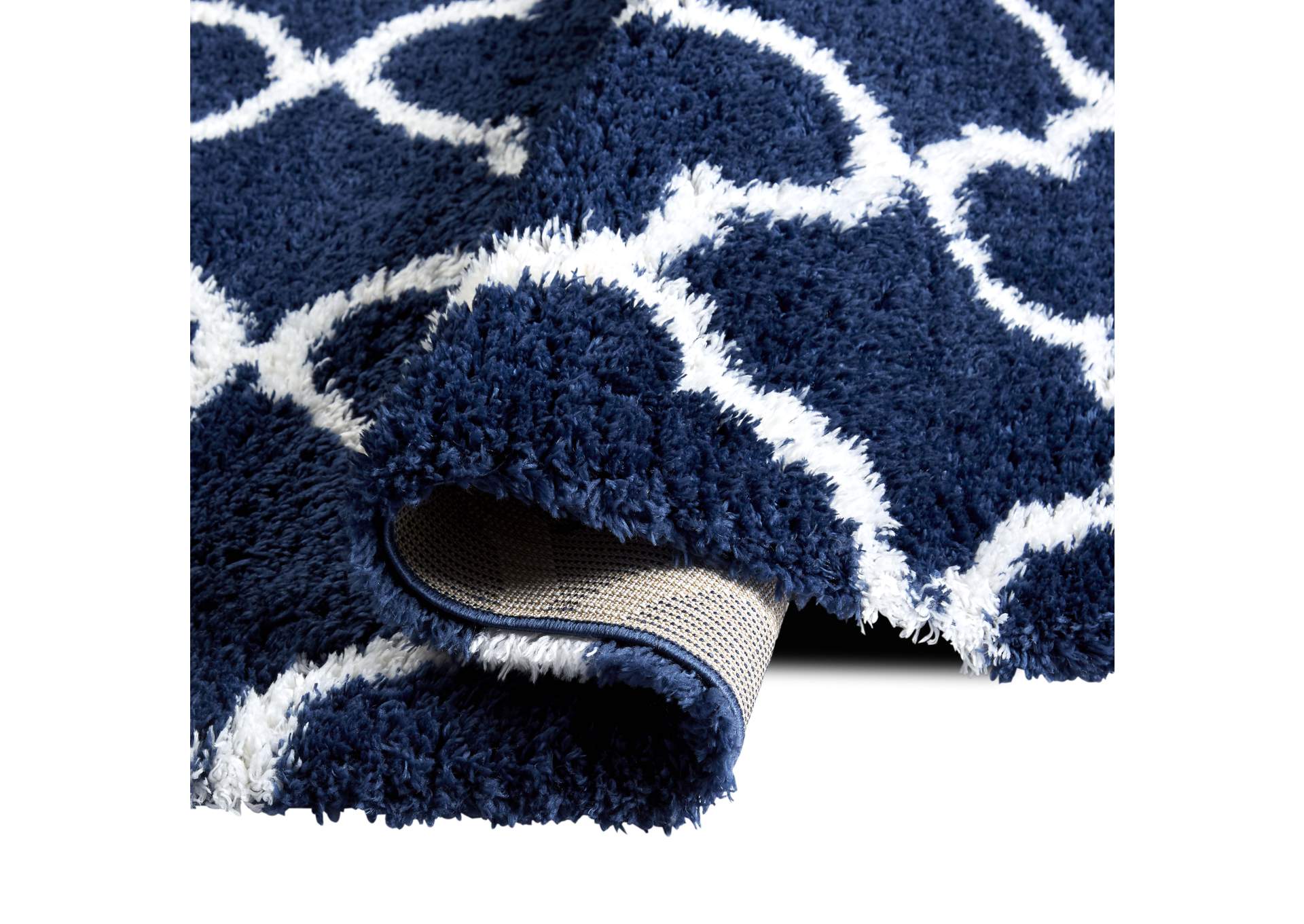 Ventura Roslin Area Rug Navy Blue/Ivory, 3'11"x5'10",Home Dynamix