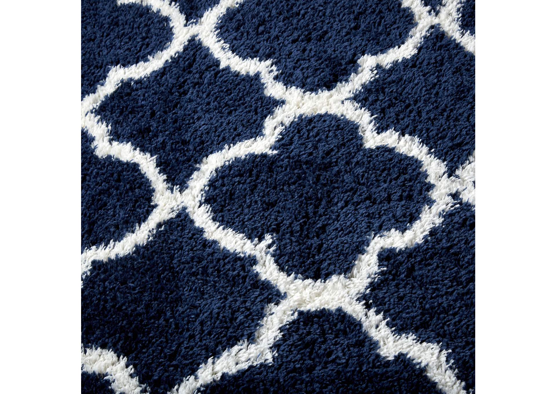 Ventura Roslin Area Rug Navy Blue/Ivory, 3'11"x5'10",Home Dynamix