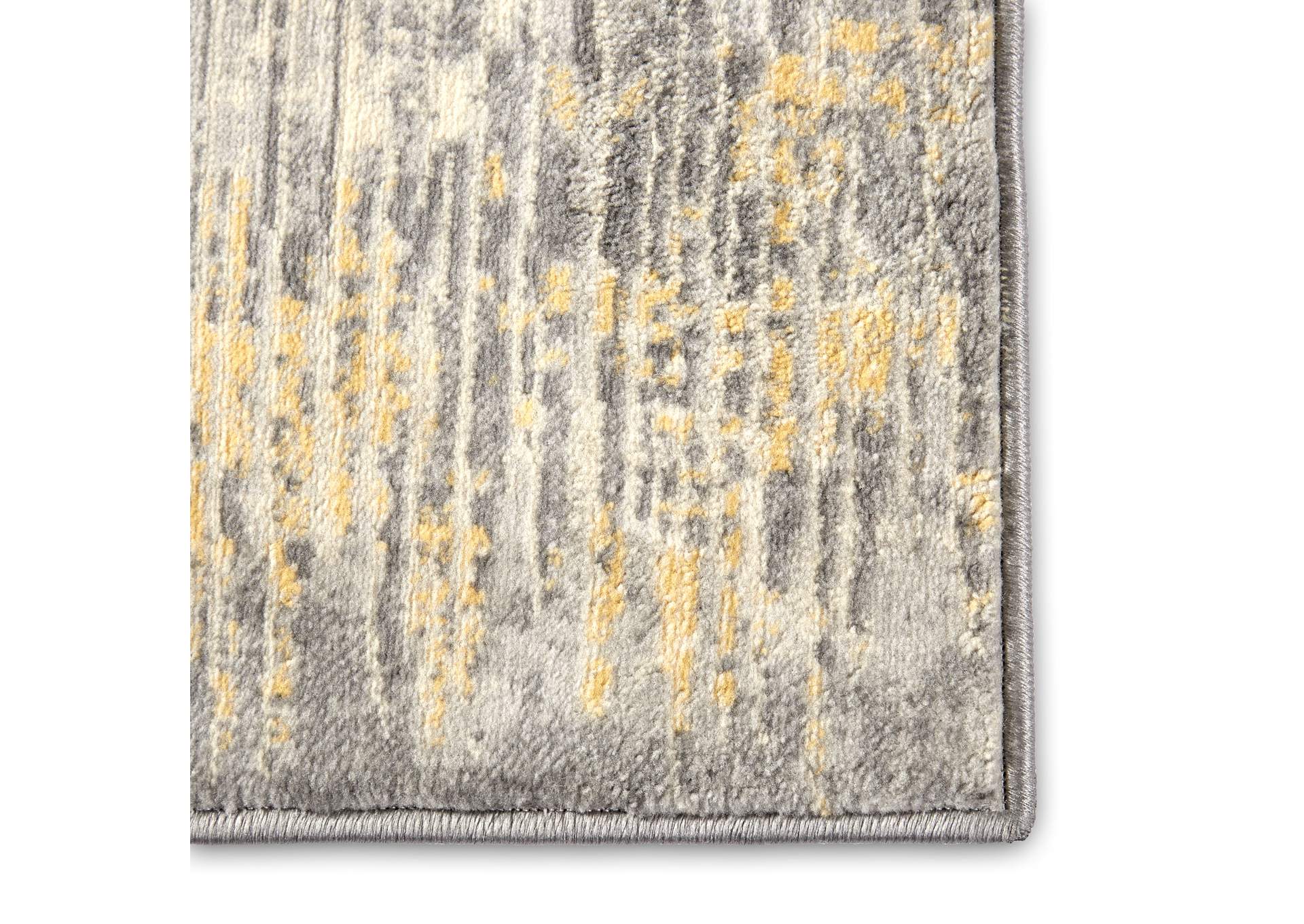 Melrose Lorenzo Gray-Mustard Area Rug,Home Dynamix