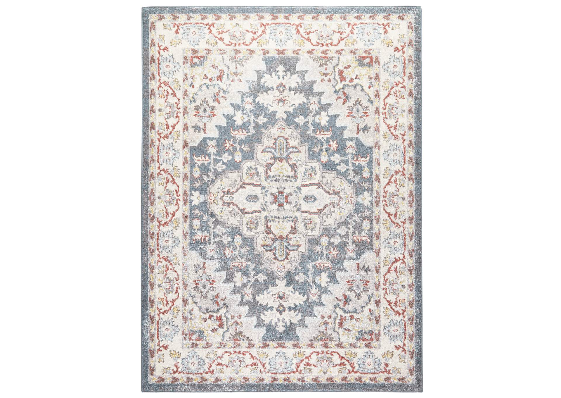 Venice Loreta Area Rug Blue/Ivory, 20"x31",Home Dynamix