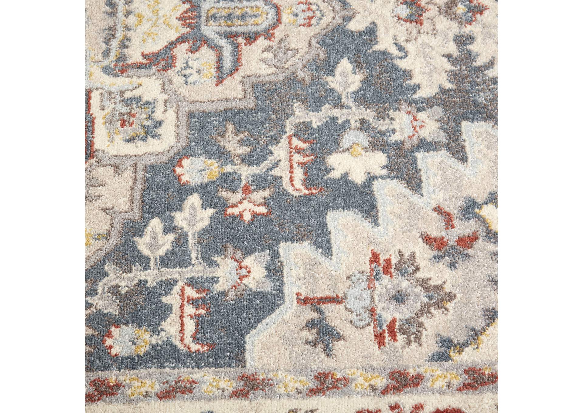 Venice Loreta Area Rug Blue/Ivory, 20"x31",Home Dynamix