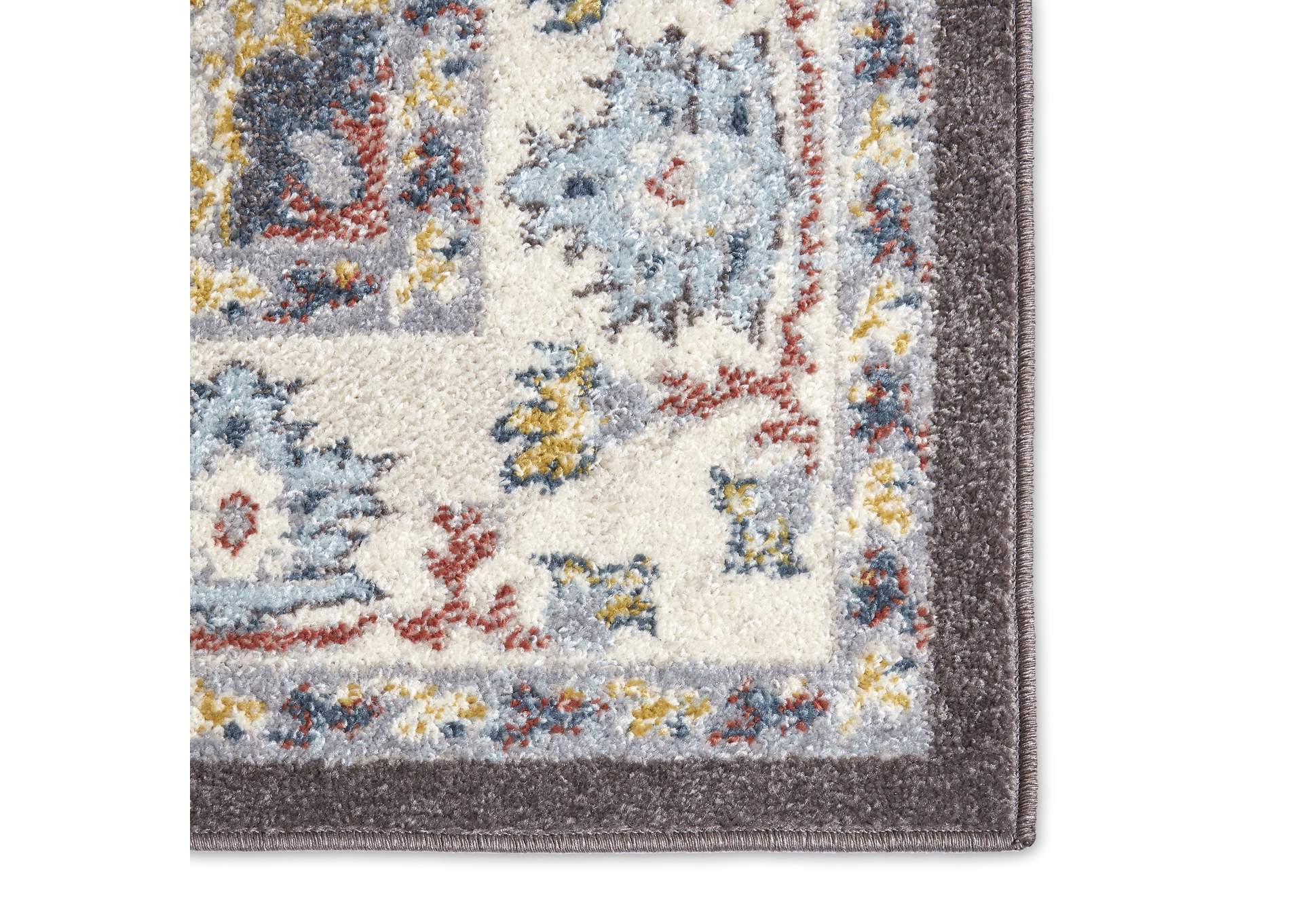 Venice Loreta Area Rug Brown/Ivory, 20"x31",Home Dynamix