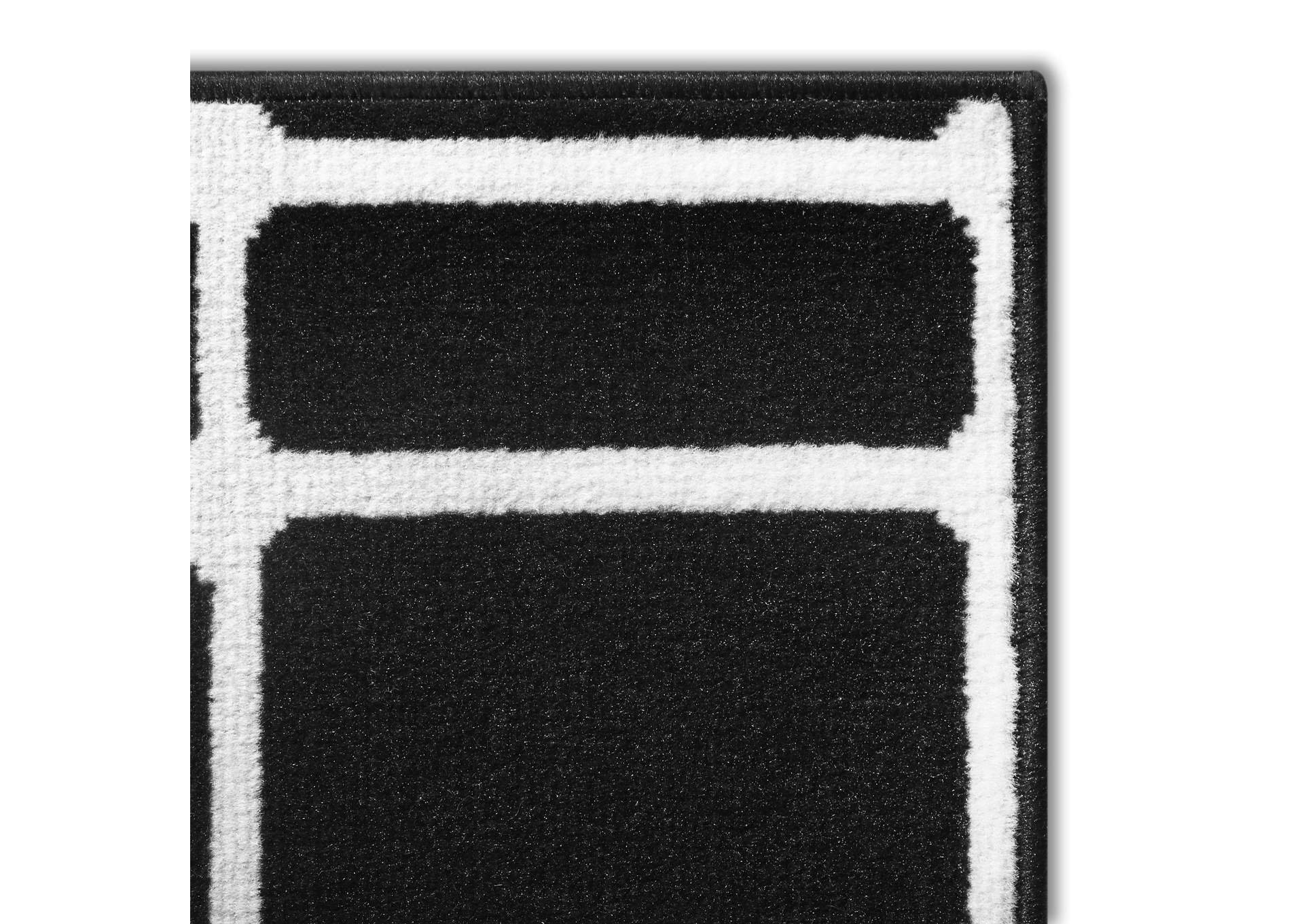 Premium Noire Black Area Rug,Home Dynamix