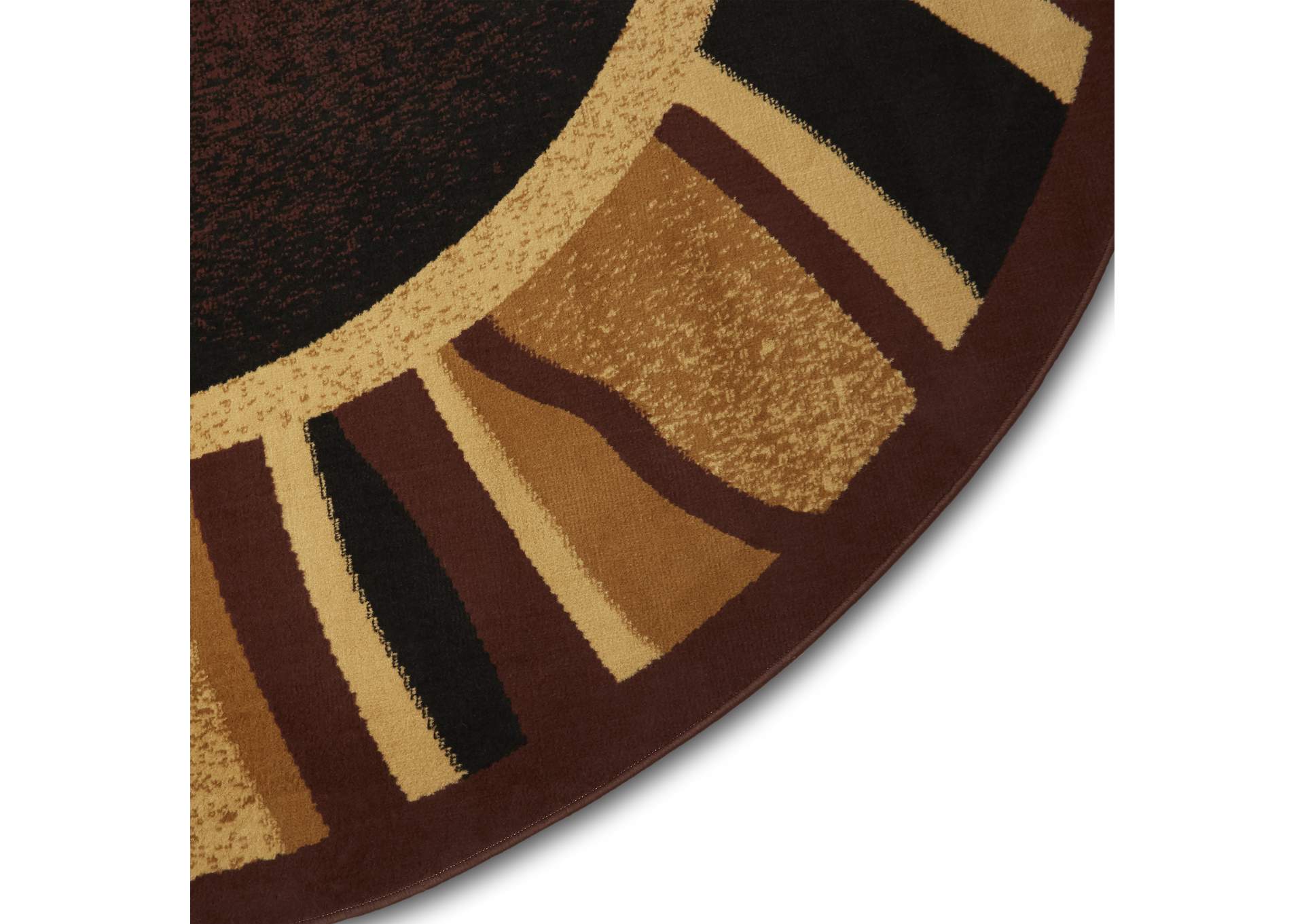 Premium Rizzy Area Rug Brown/Beige, 7'8" Round,Home Dynamix