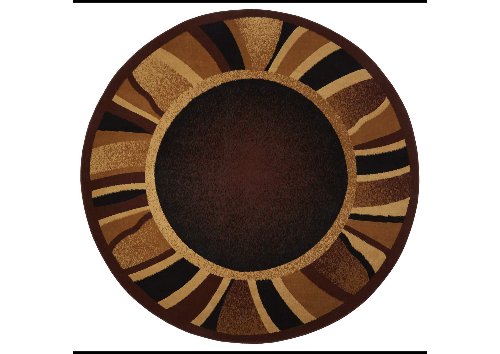 Premium Rizzy Area Rug Brown/Beige, 7'8" Round,Home Dynamix