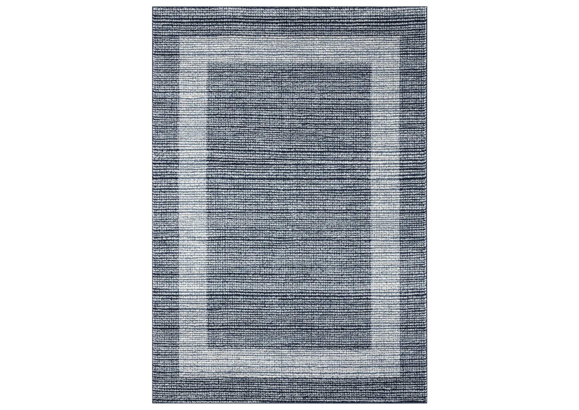 Byron Knox Area Rug Light Blue/Dark Blue, 5'2"x7'2",Home Dynamix
