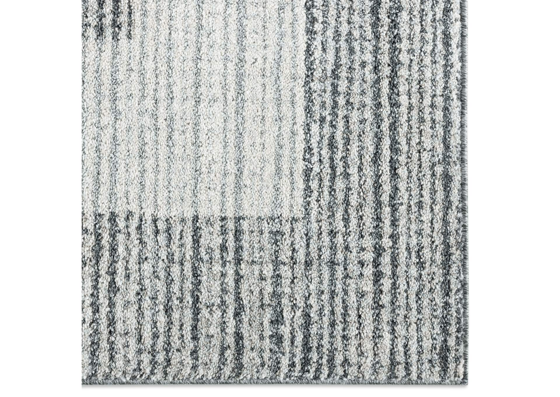 Byron Knox Area Rug Light Gray/Dark Gray, 5'2"x7'2",Home Dynamix