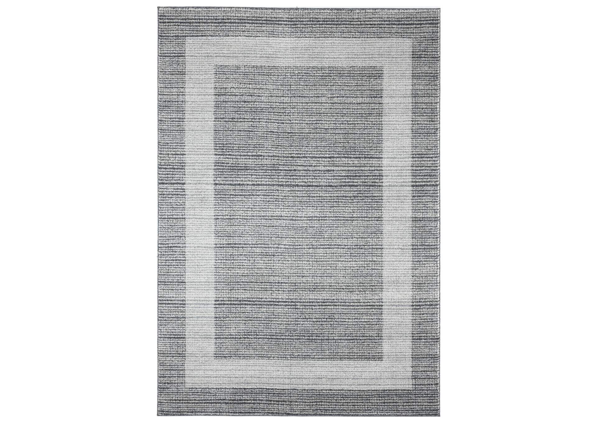 Byron Knox Area Rug Light Gray/Dark Gray, 5'2"x7'2",Home Dynamix