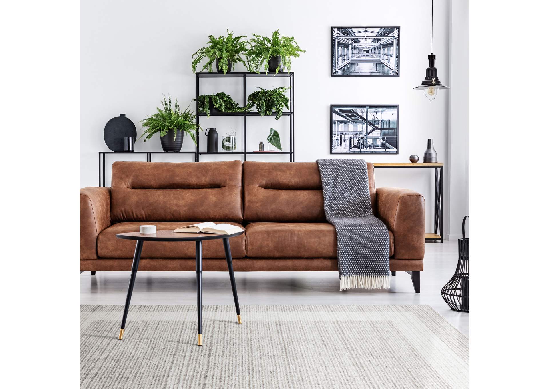 Byron Knox Area Rug Light Beige/Dark Beige, 5'2"x7'2",Home Dynamix