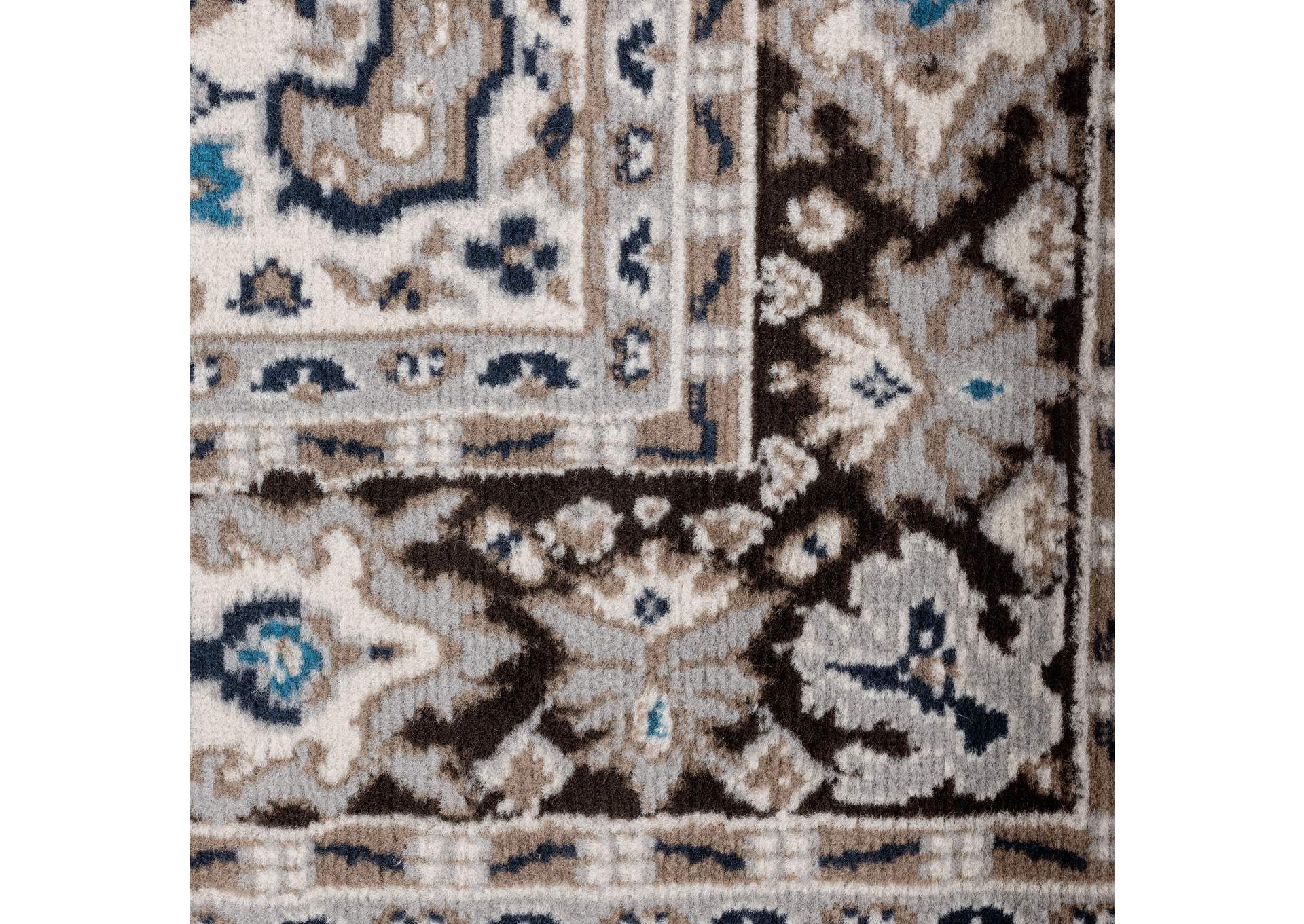 Premium Sakarya Area Rug Brown/Ivory, 5'3"x7'5",Home Dynamix