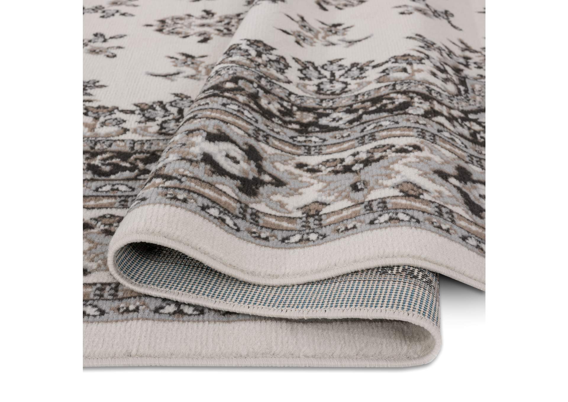 Premium Sakarya Area Rug Ivory/Taupe, 5'3"x7'5",Home Dynamix