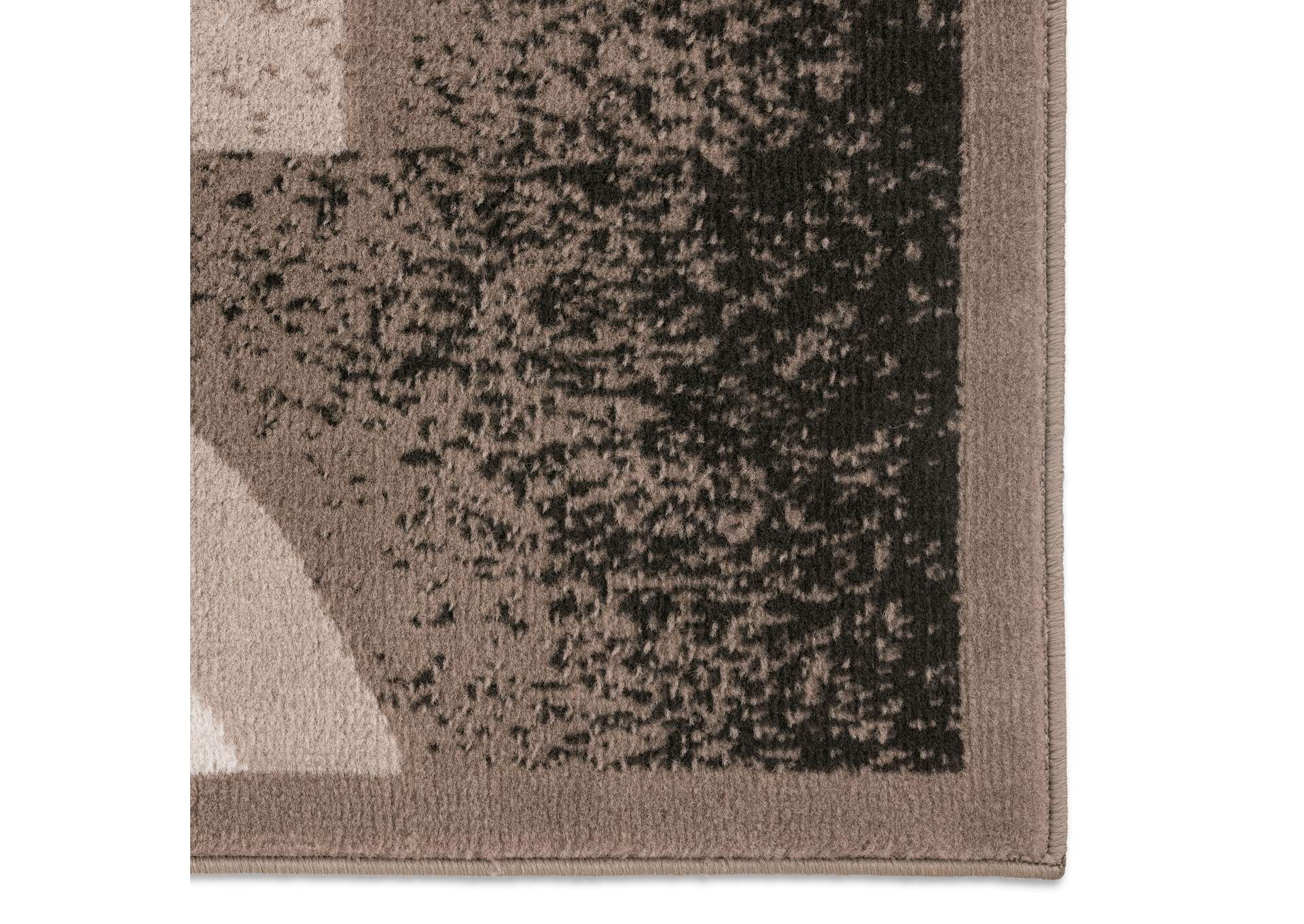 Premium Rizzy Area Rug Taupe/Orange, 5'3"x7'5",Home Dynamix