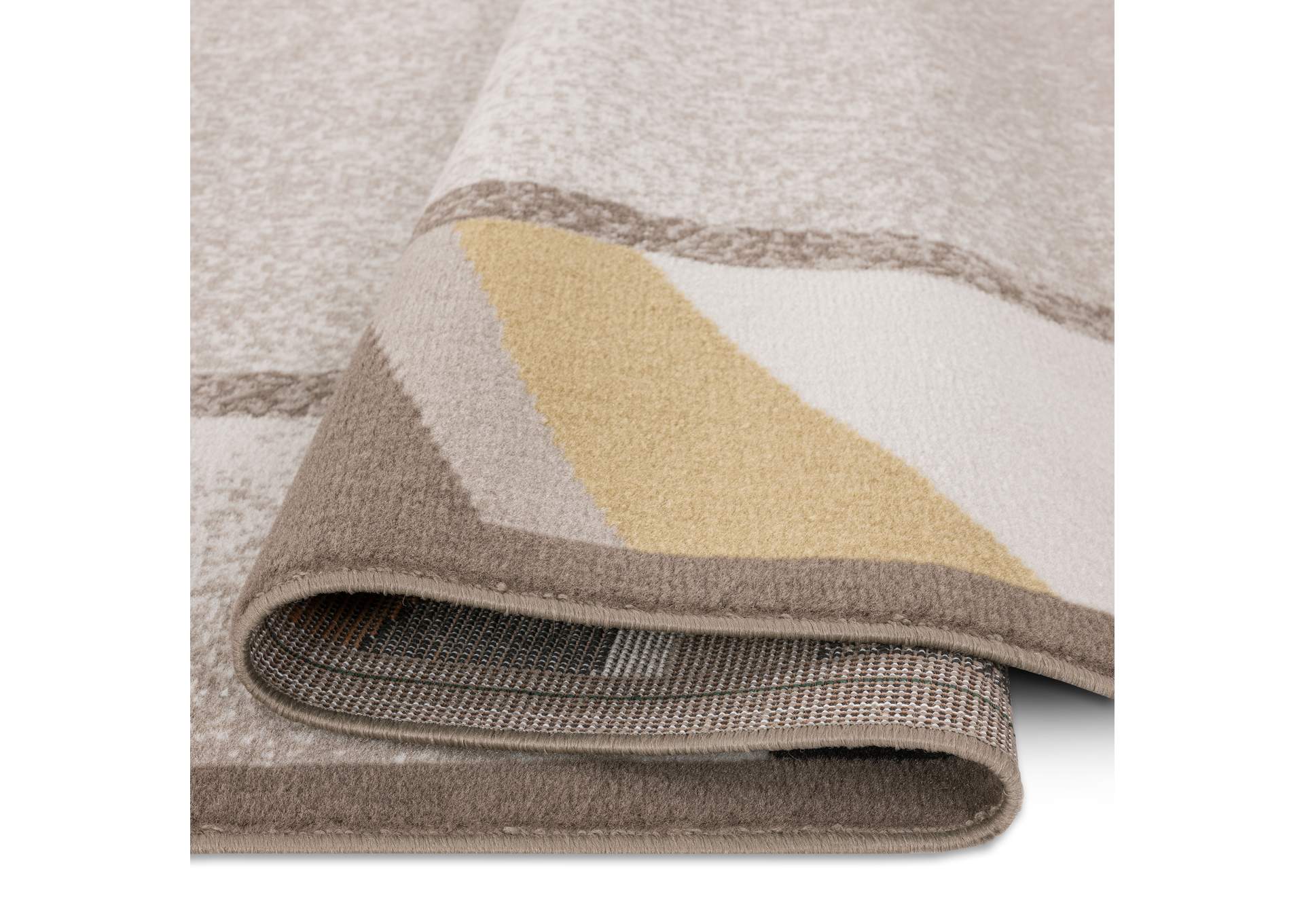 Premium Rizzy Area Rug Taupe/Orange, 5'3"x7'5",Home Dynamix