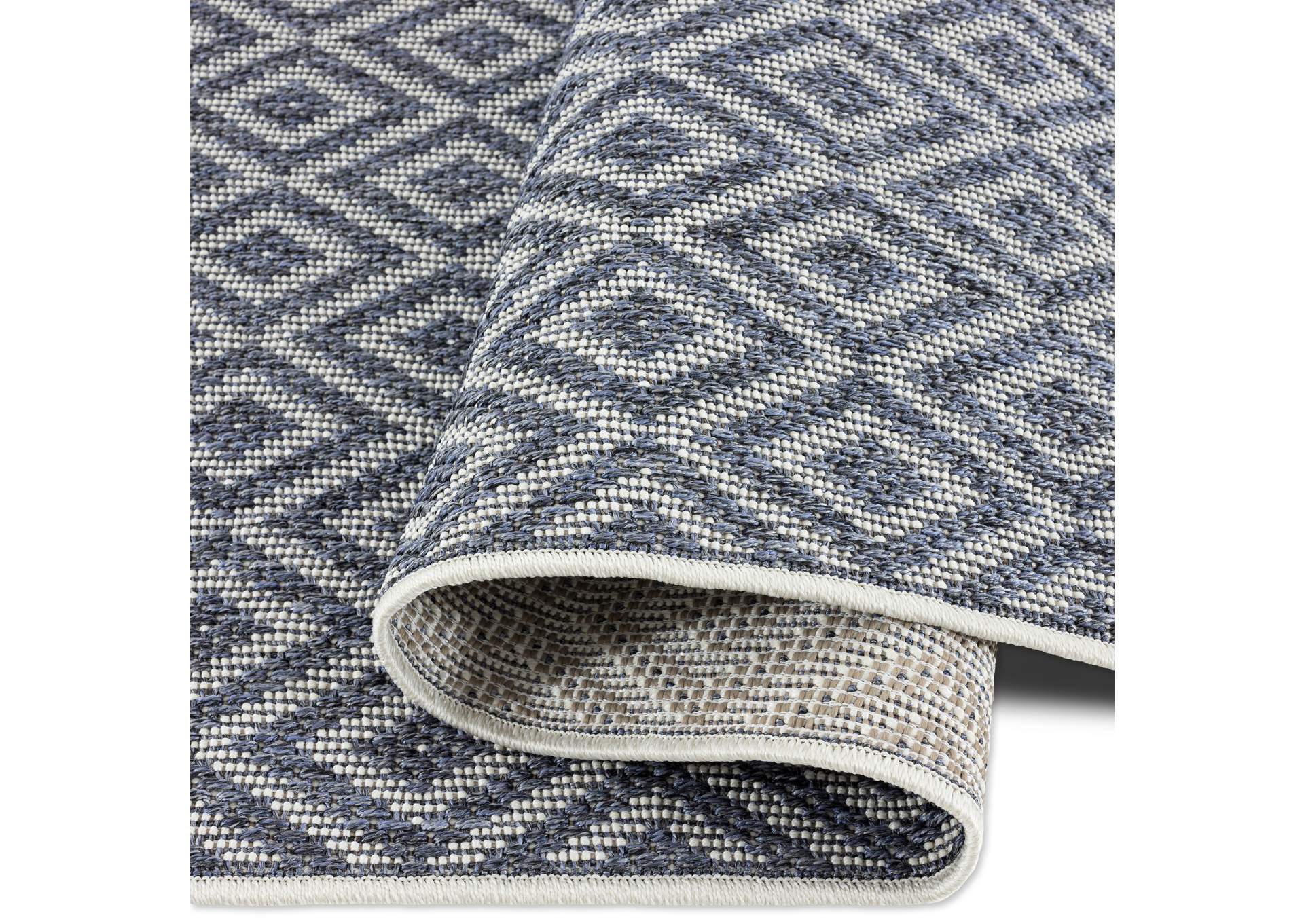 Tripoli Lydia Area Rug Denim/Cream, 3'7"x5'2",Home Dynamix