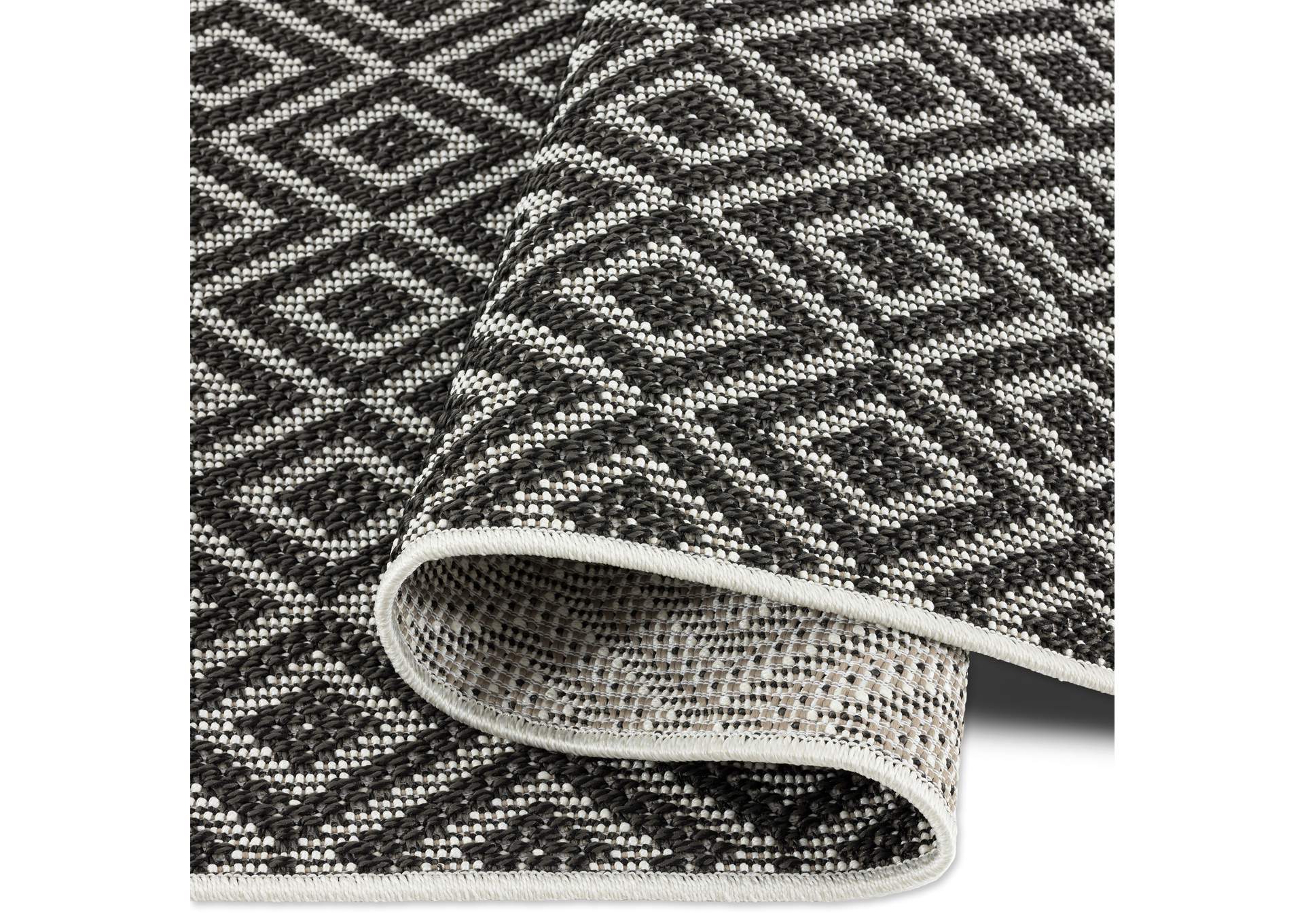 Tripoli Lydia Area Rug Charcoal/Cream, 3'7"x5'2",Home Dynamix