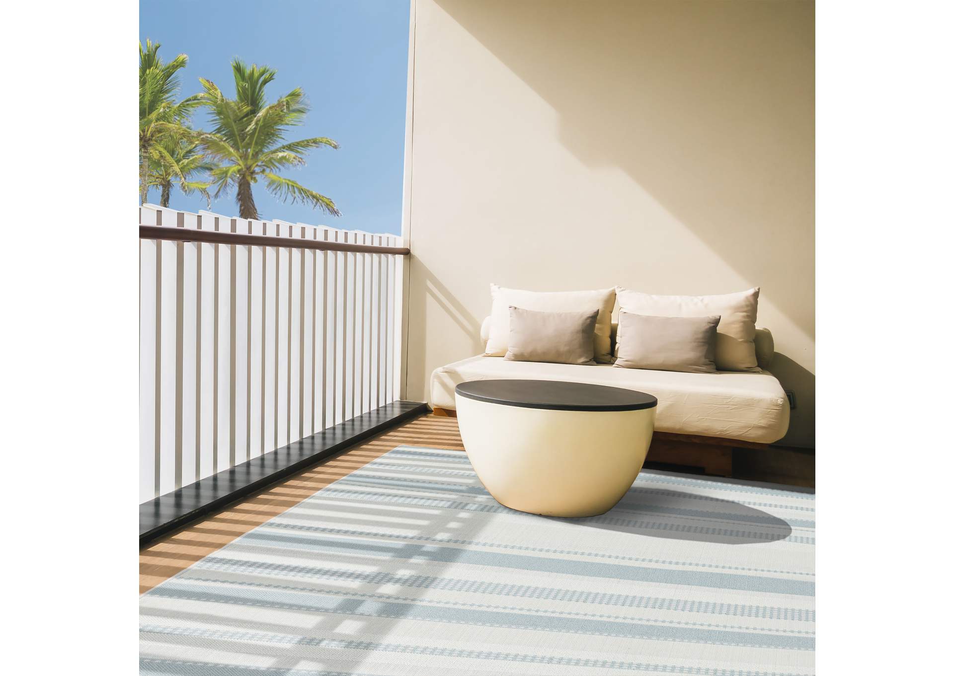 Tripoli Mateo Area Rug Blue/Cream, 5'3"x7'3",Home Dynamix