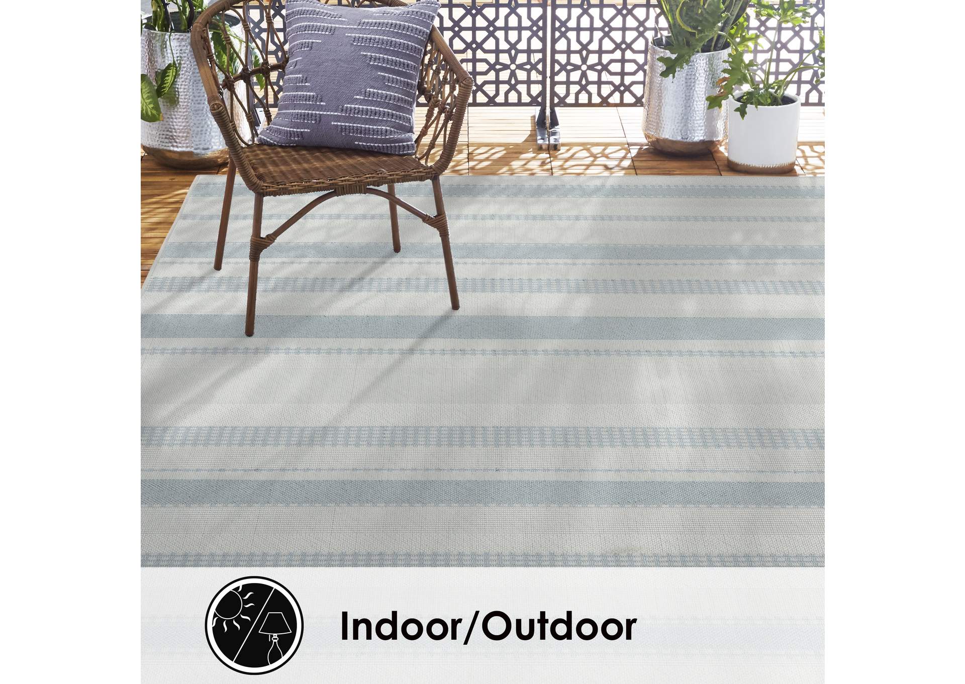 Tripoli Mateo Area Rug Blue/Cream, 5'3"x7'3",Home Dynamix