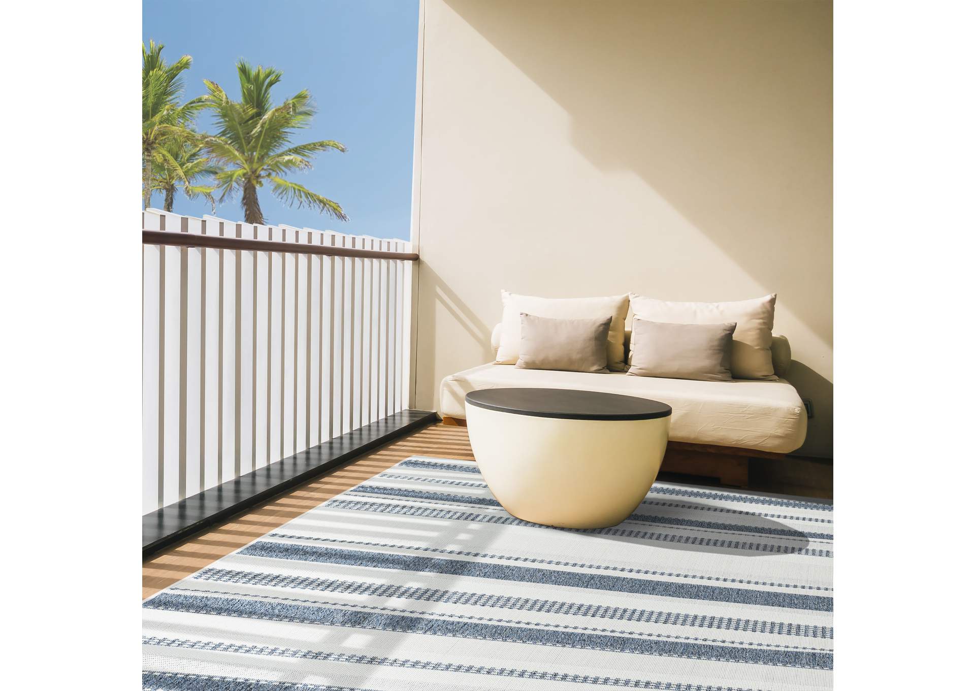 Tripoli Mateo Area Rug Dark Blue/Cream, 5'3"x7'3",Home Dynamix