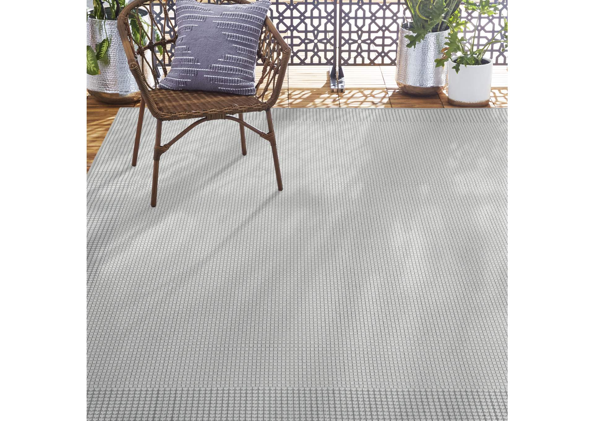 Tripoli Phoenix Area Rug Gray/Cream, 5'3"x7'3",Home Dynamix