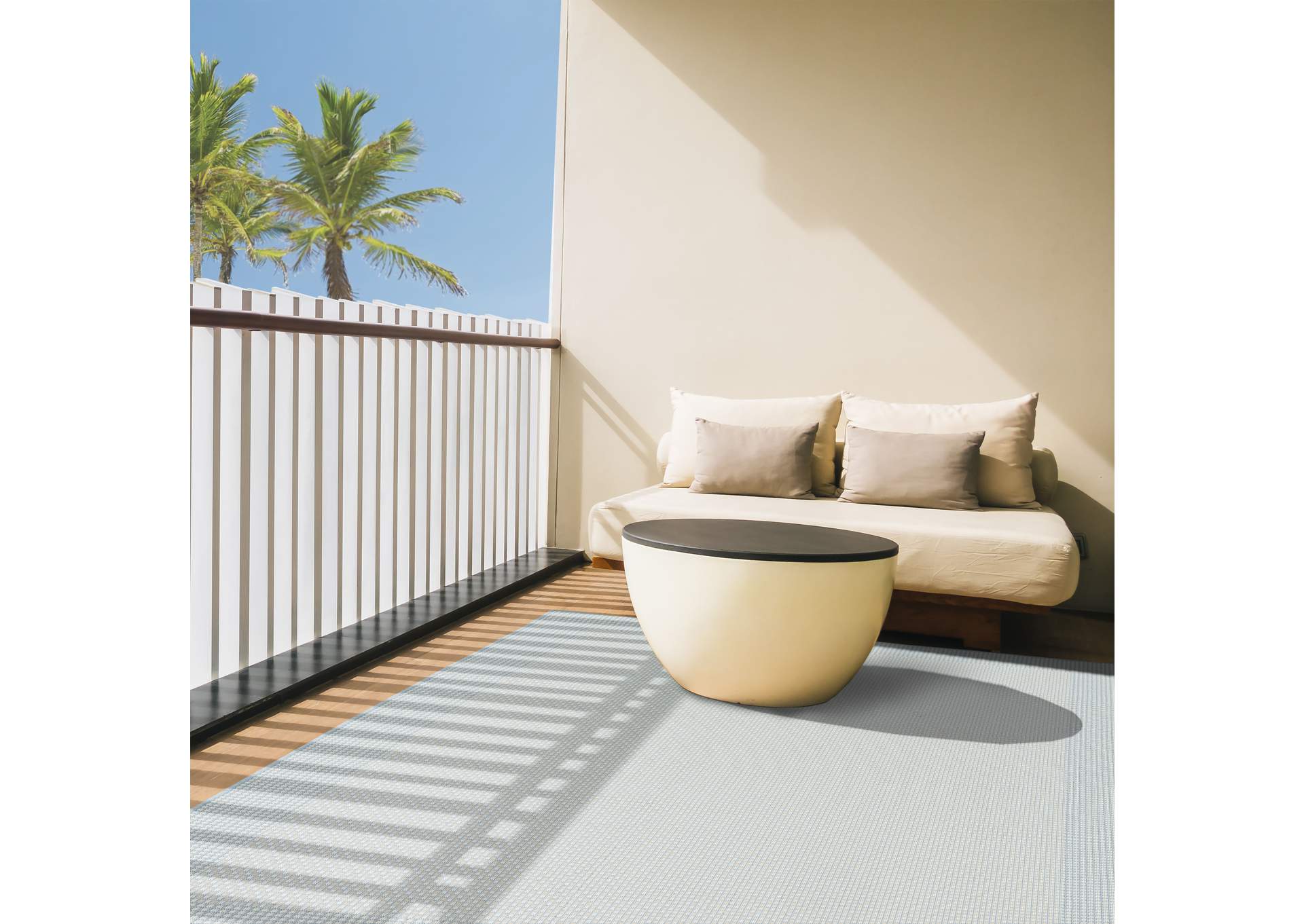 Tripoli Phoenix Area Rug Blue/Cream, 5'3"x7'3",Home Dynamix