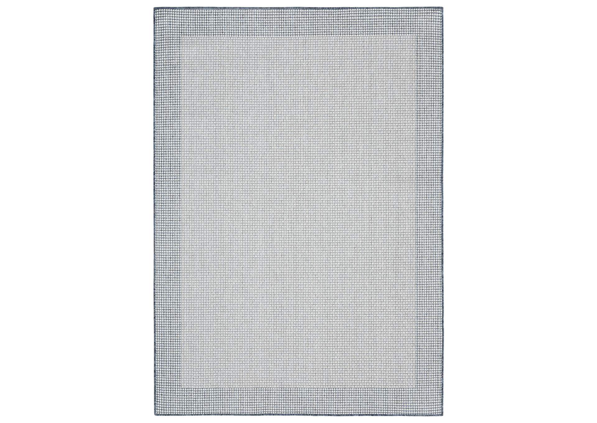 Tripoli Phoenix Area Rug Denim/Cream, 5'3"x7'3",Home Dynamix