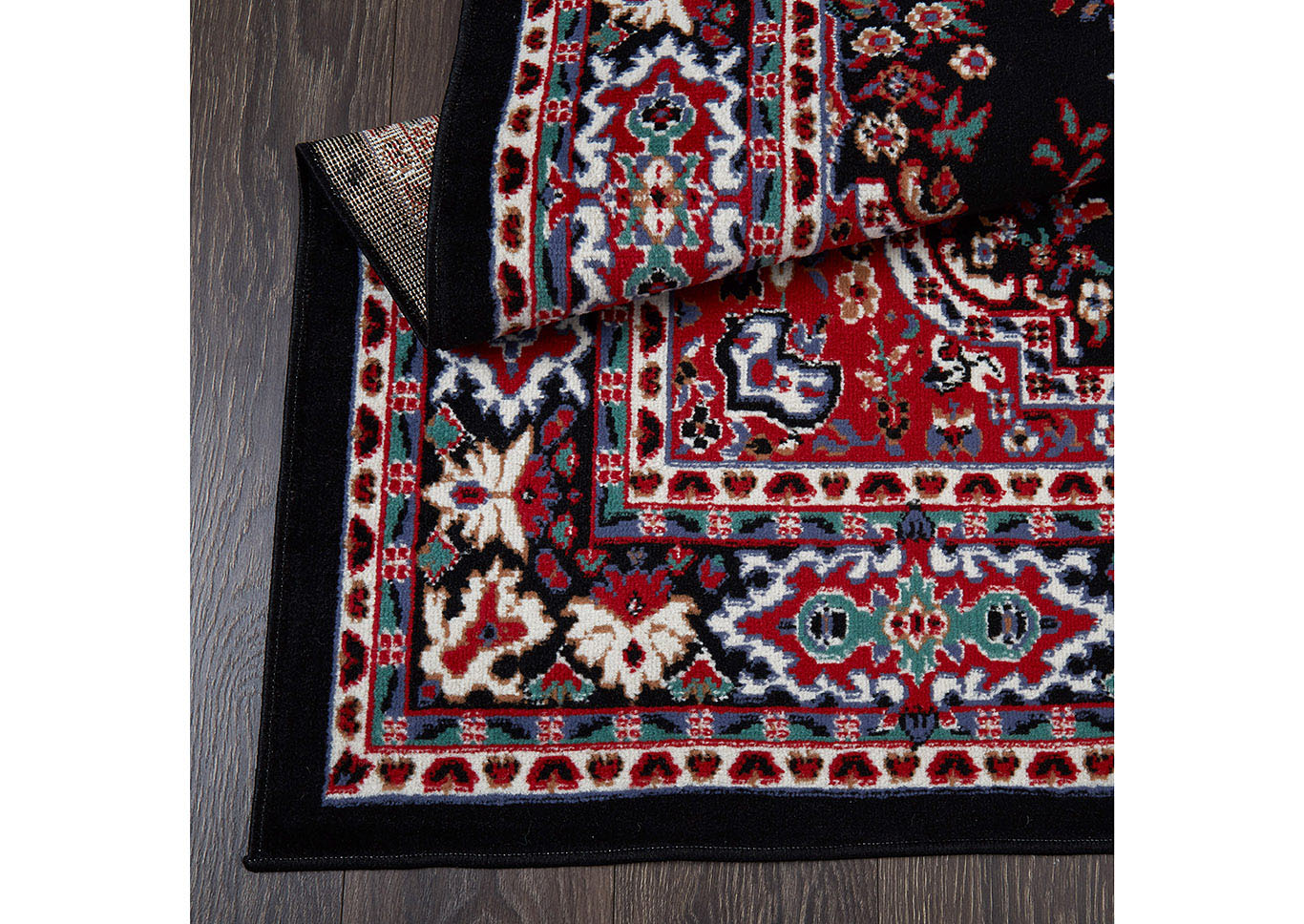 Ariana Ksara Black Area Rug,Home Dynamix