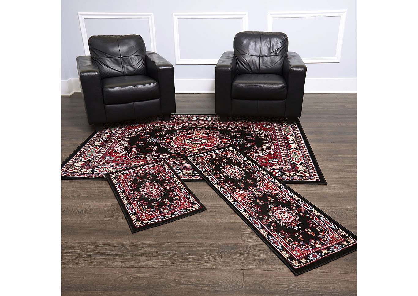 Ariana Ksara Black Area Rug,Home Dynamix