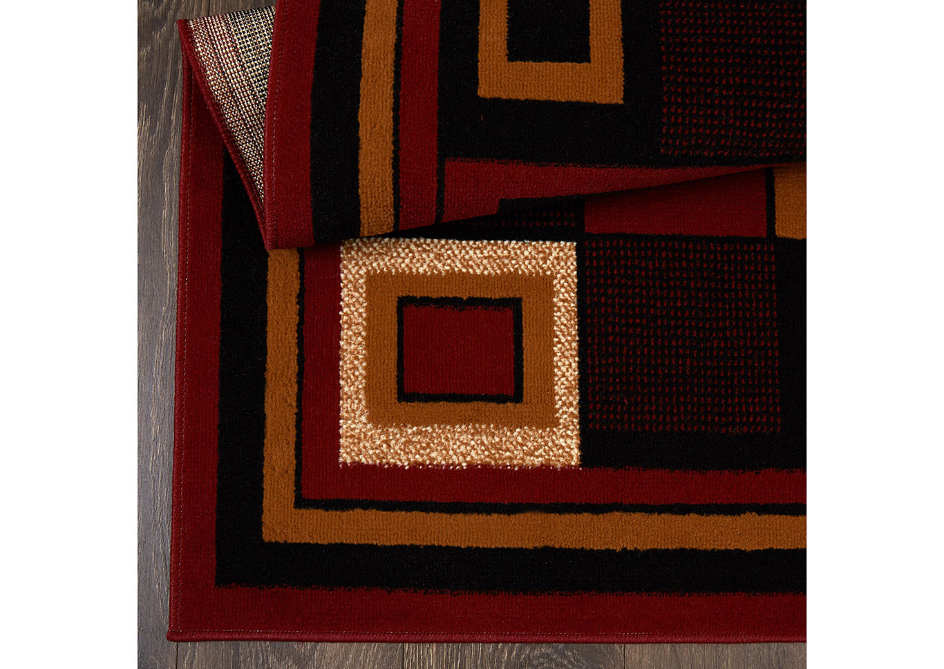 Ariana Mey Red Area Rug,Home Dynamix