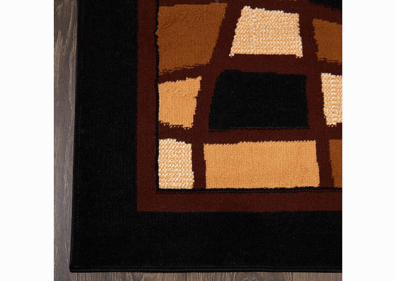 Home Dynamix Ariana Balboa Contemporary Area Rug 3 Piece Set Geometric Black/Brown/Beige,Home Dynamix