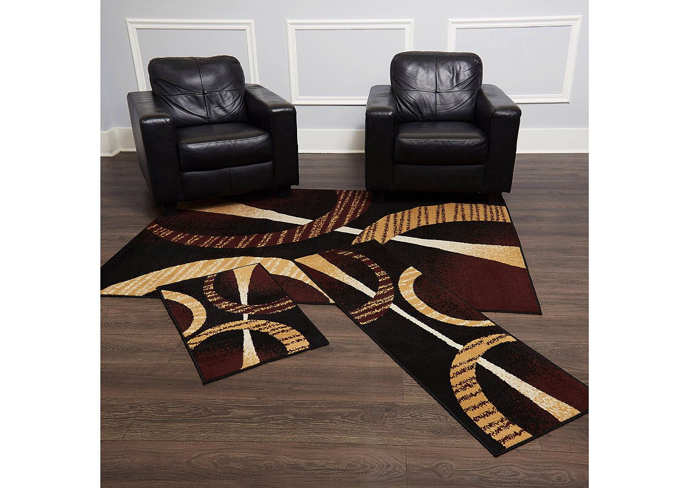 Ariana Arcata Ebony Area Rug,Home Dynamix