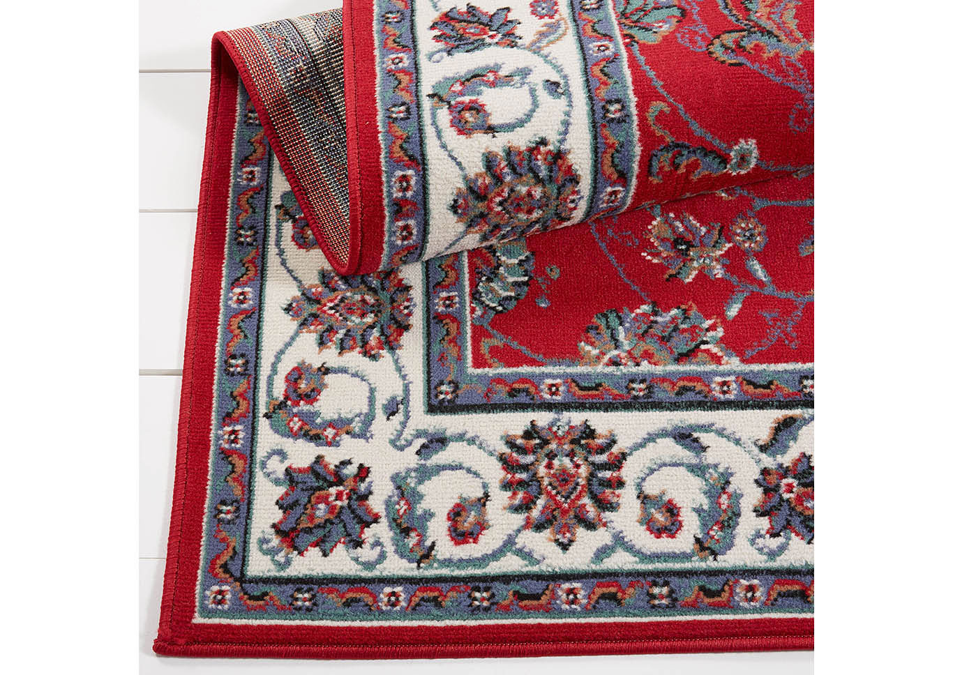Ariana Badah Red-Ivory Area Rug,Home Dynamix