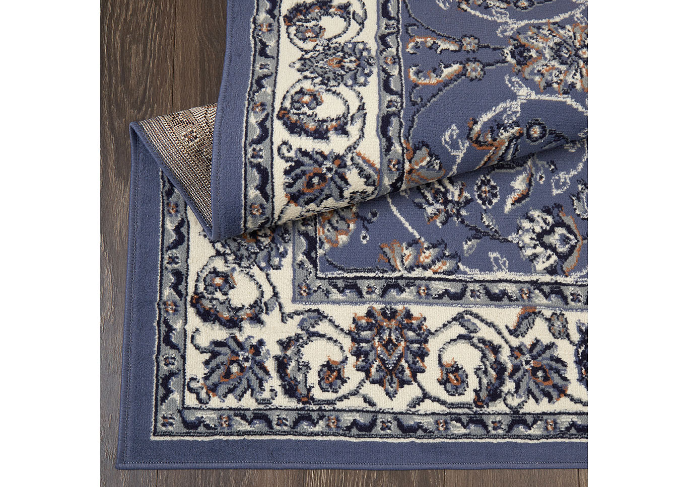 Ariana Badah Blue-Ivory Area Rug,Home Dynamix