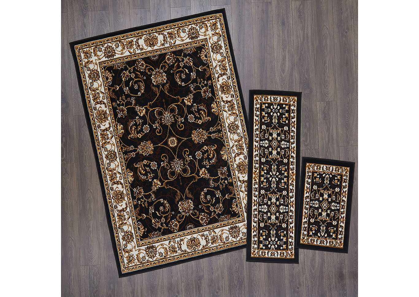 Ariana Badah Ebony-Ivory Area Rug,Home Dynamix