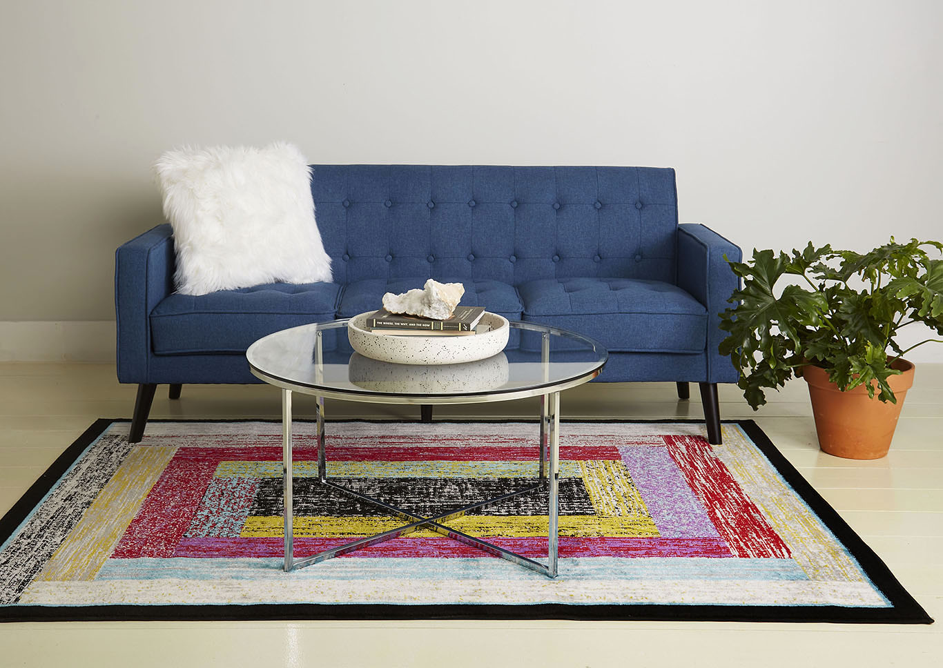 Home Dynamix Boho Quincy Contemporary Area Rug 5'2"x7'2" Geometric Gray/Purple/Blue,Home Dynamix