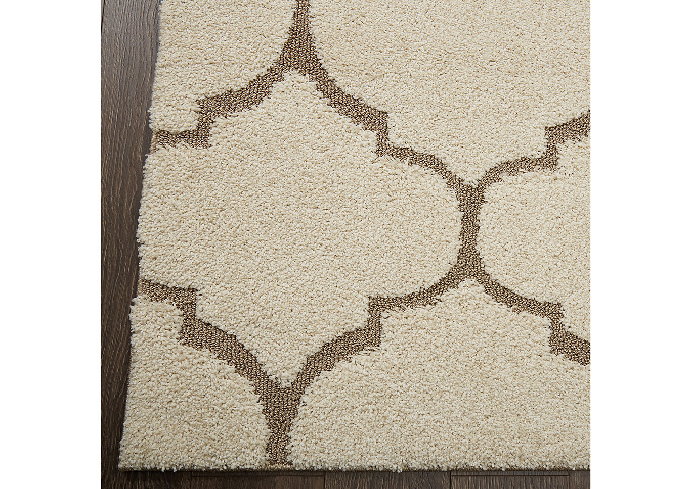 Home Dynamix Canyon Henderson Shag Area Rug 5'2"x7'2" Trellis Cream/Beige,Home Dynamix