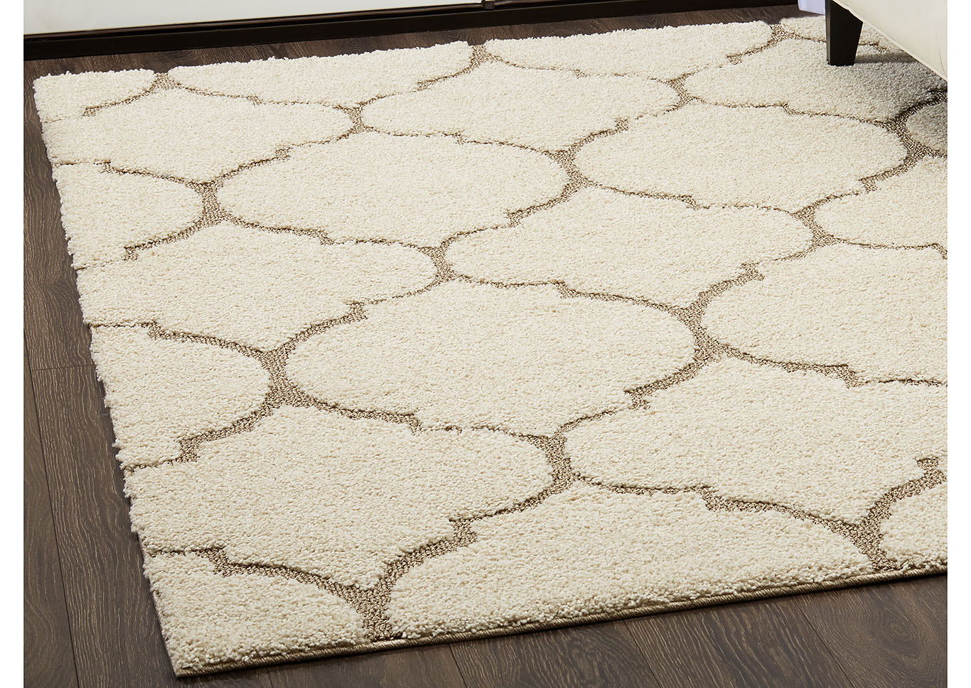 Home Dynamix Canyon Henderson Shag Area Rug 5'2"x7'2" Trellis Cream/Beige,Home Dynamix