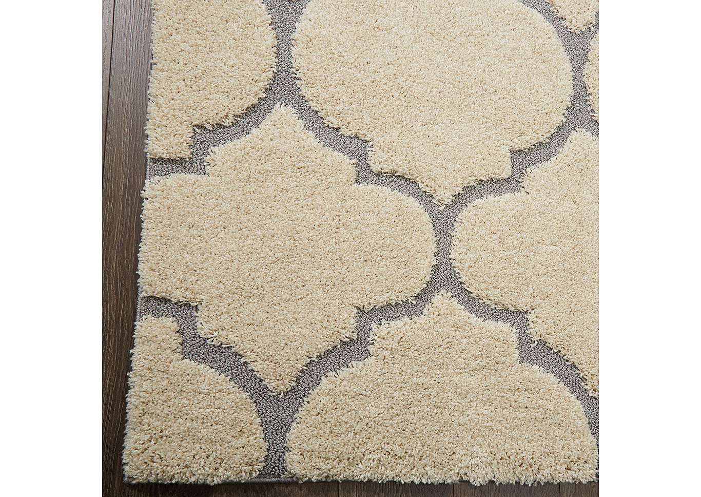 Home Dynamix Canyon Henderson Shag Area Rug 7'10"x10'2" Trellis Cream/Gray,Home Dynamix