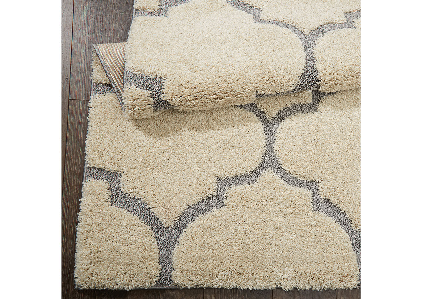 Home Dynamix Canyon Henderson Shag Area Rug 7'10"x10'2" Trellis Cream/Gray,Home Dynamix