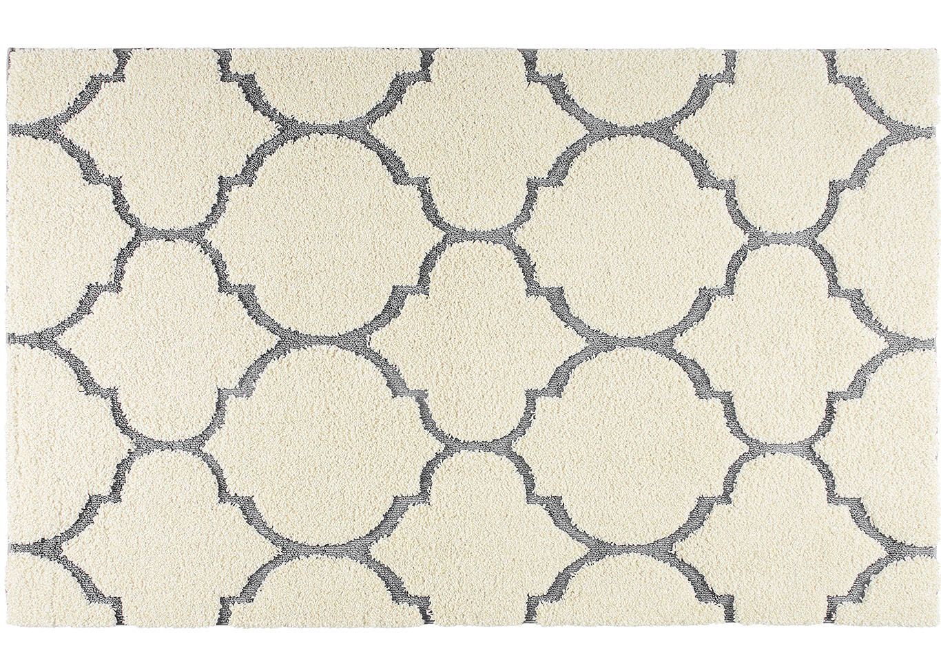 Home Dynamix Canyon Henderson Shag Area Rug 7'10"x10'2" Trellis Cream/Gray,Home Dynamix