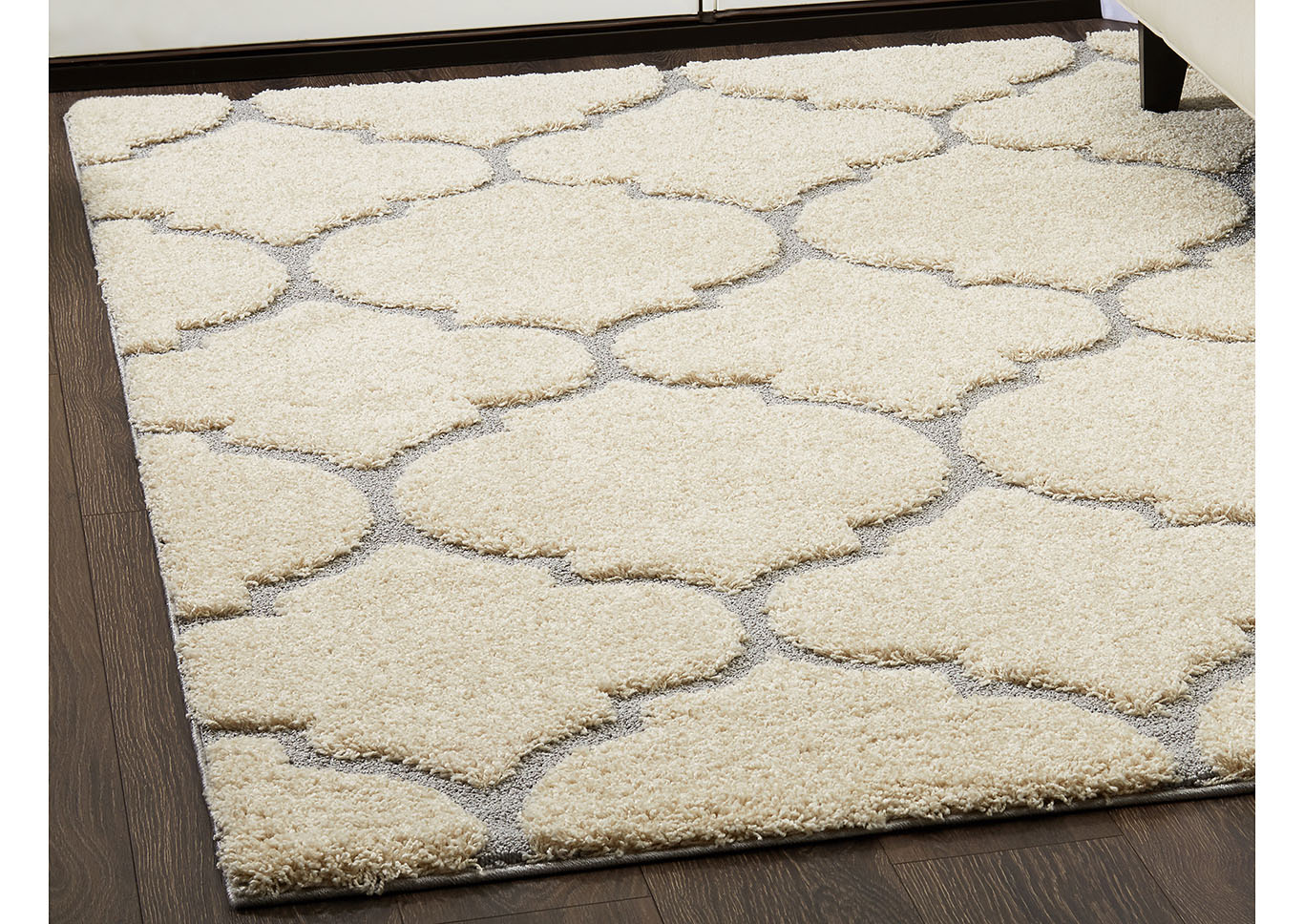 Home Dynamix Canyon Henderson Shag Area Rug 7'10"x10'2" Trellis Cream/Gray,Home Dynamix
