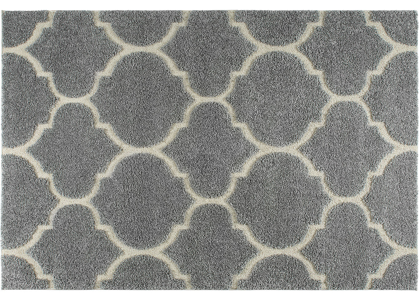 Home Dynamix Canyon Henderson Shag Area Rug 7'10"x10'2" Trellis Gray/Cream,Home Dynamix