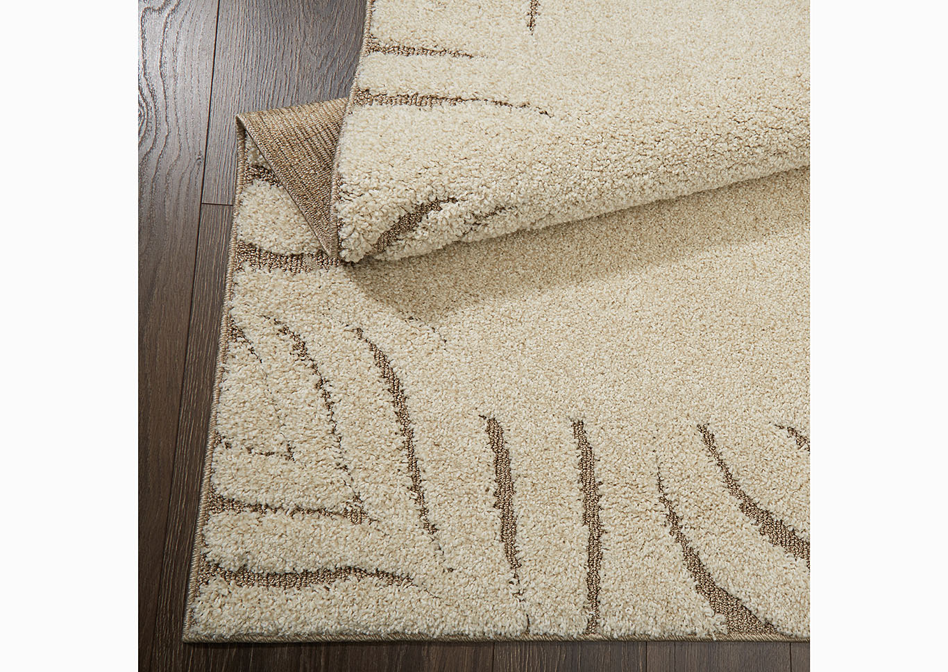 Home Dynamix Canyon Joline Shag Area Rug 31"x55" Textured Ivory/Beige,Home Dynamix