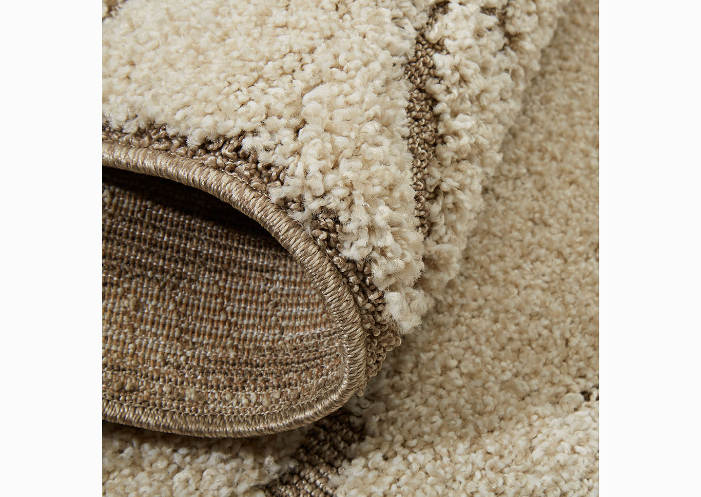 Home Dynamix Canyon Joline Shag Area Rug 31"x55" Textured Ivory/Beige,Home Dynamix
